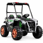 Kids Electric 4x4 Off-Road Buggy Ride-On Car with Roof 2-Seater Green