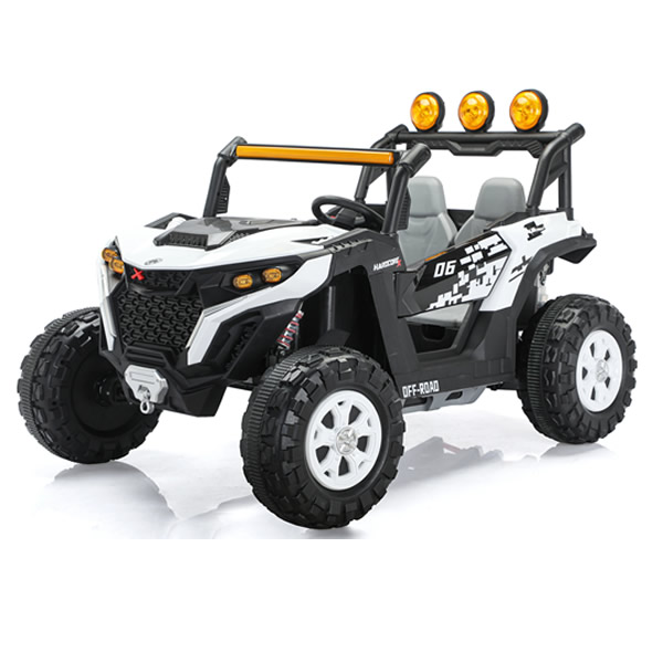12V 7ah Battery Electric Ride-On Kid Car white