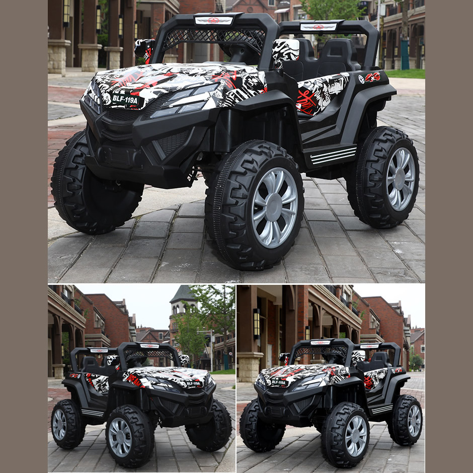 12V Battery Remote Controled Electric Ride on Car Four-wheel Drive Off-road 7 - Copy