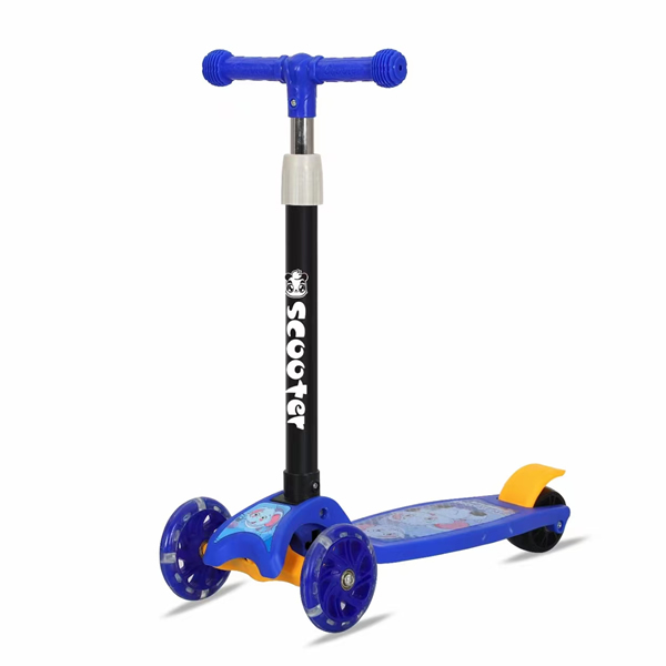 3-Wheels-Adjustable-Height-Scooter-Blue-Age-3-Years-Above
