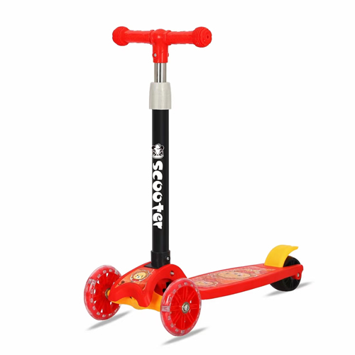 3-Wheels-Adjustable-Height-Scooter-Red-Age-3-Years-Above