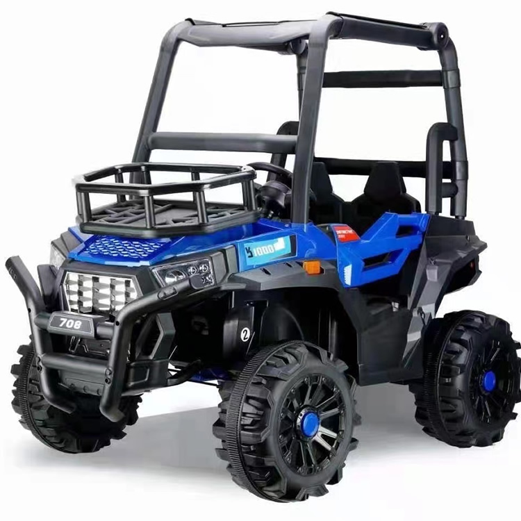 Children's Electric 4x4 Buggy Dual Drive Riding Car blue