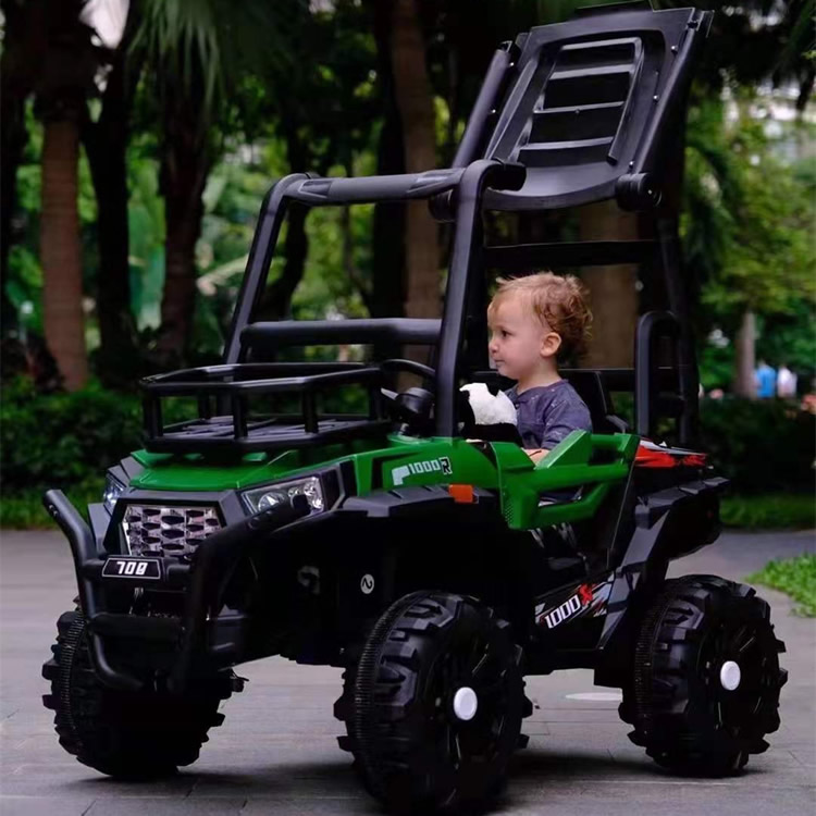 Children's Electric 4x4 Buggy Dual Drive Riding Car green