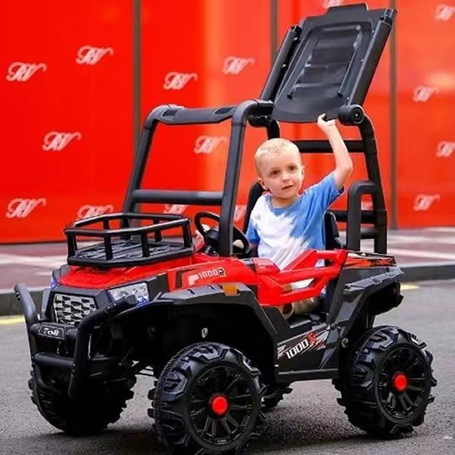 Children's Electric 4x4 Buggy Dual Drive Riding Car red 2