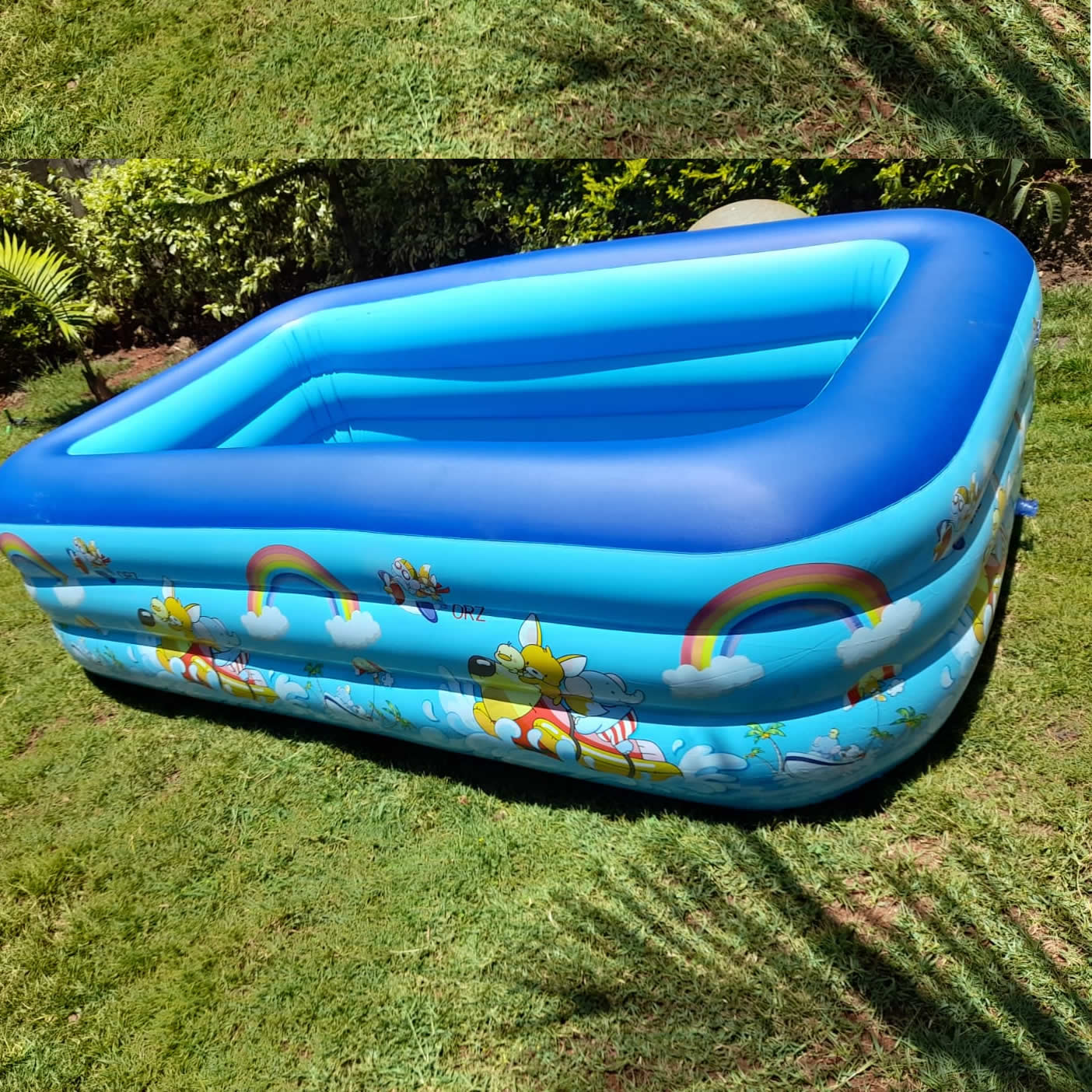 Inflatable Family Swimming Pool Large Capacity Outdoor Swimming Pool 2.1m1.5m0.6m 5