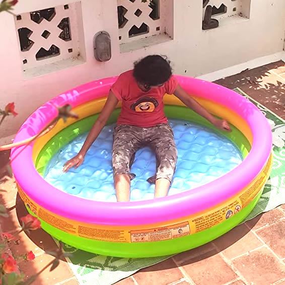 Kid's Summer Sunset Glow Inflatable Pool Kids