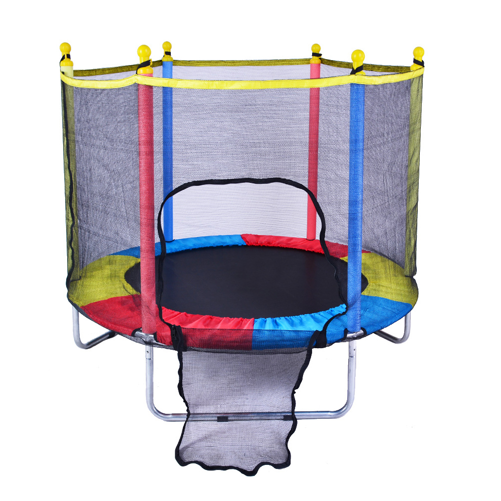 Kids Trampoline 1.4m4.5ft with with Protective Safety Enclosure
