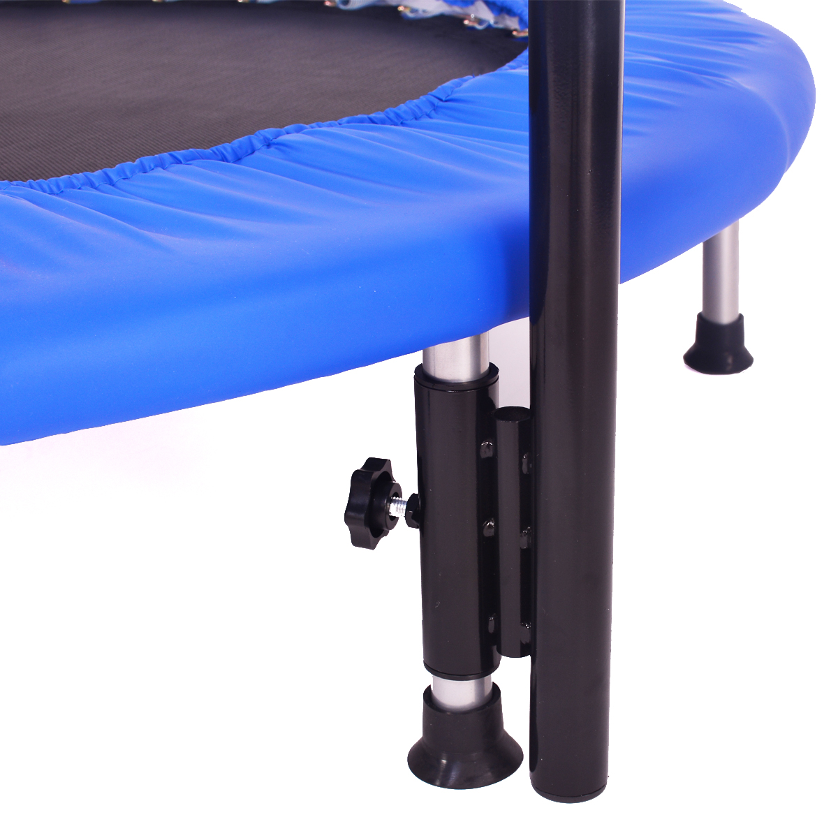 trampoline with handrail
